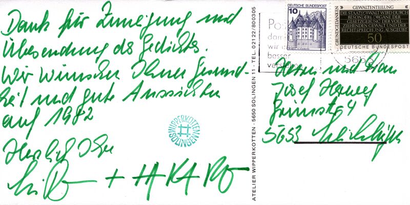 Datei:1981 Postkarte AtelierWipperkotten DankFürGedicht Rückseite.jpg