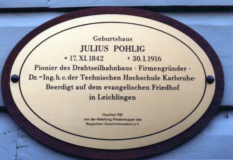Datei:Gedenktafel JuliusPohlig GeburtshausOberschmitte.jpg